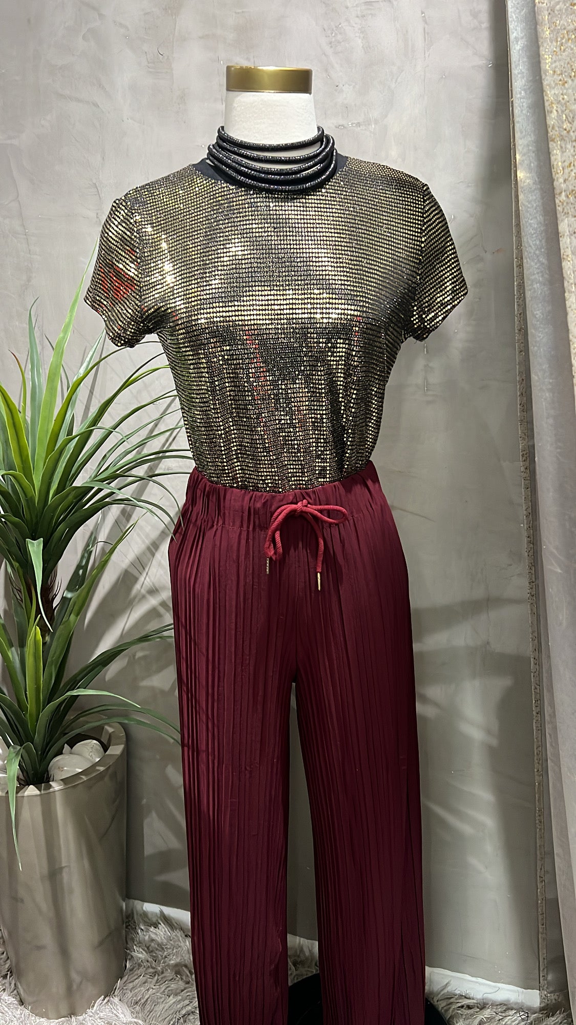 Pantalón Burgundy