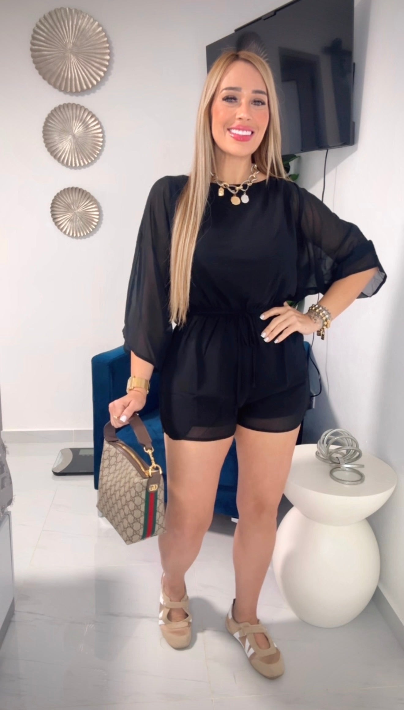 Black Luxury romper