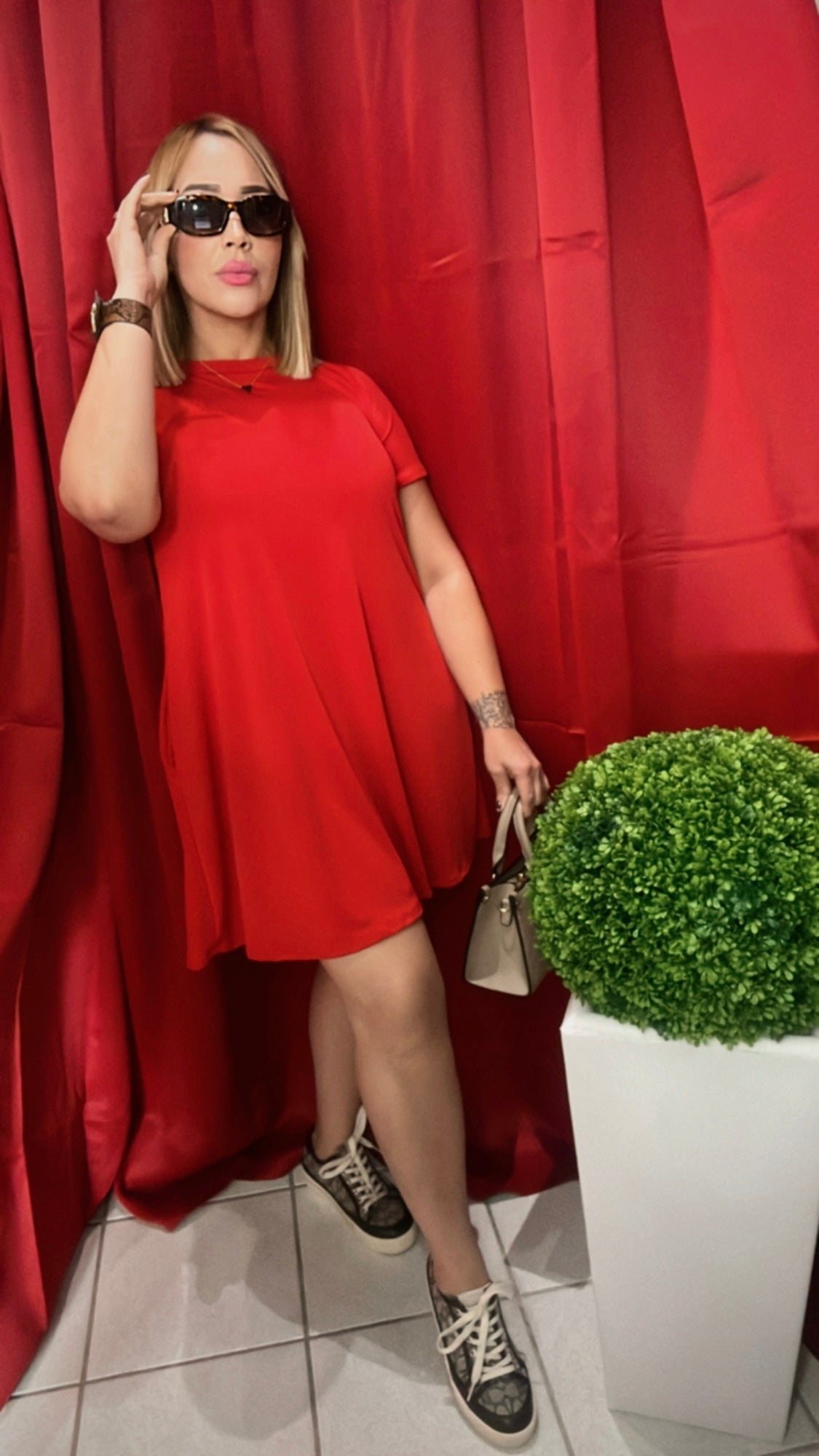 Red lovers Mini Dress