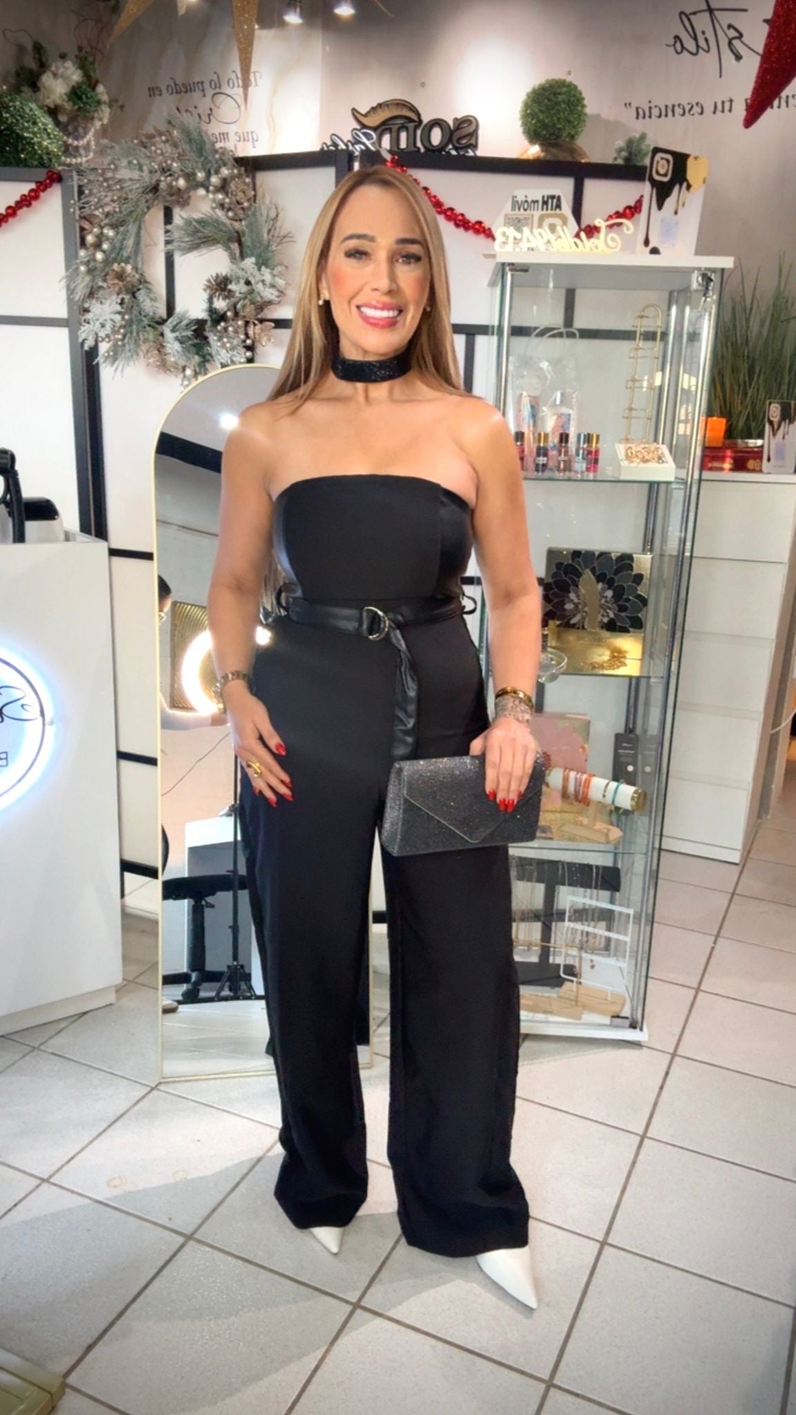 Enterizo elegante negro