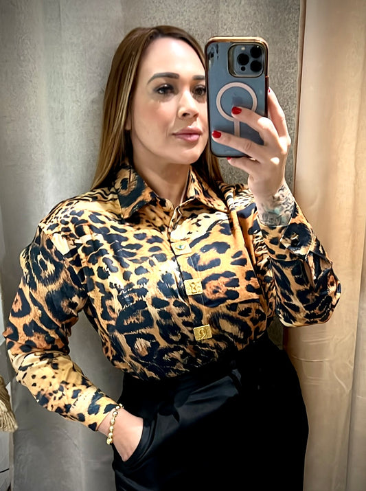 Animal Print Blouse