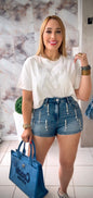 Pant corto de perlas