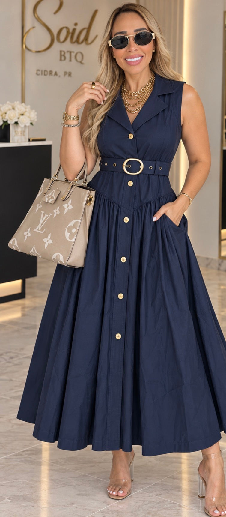 Vestido Isabella Navy