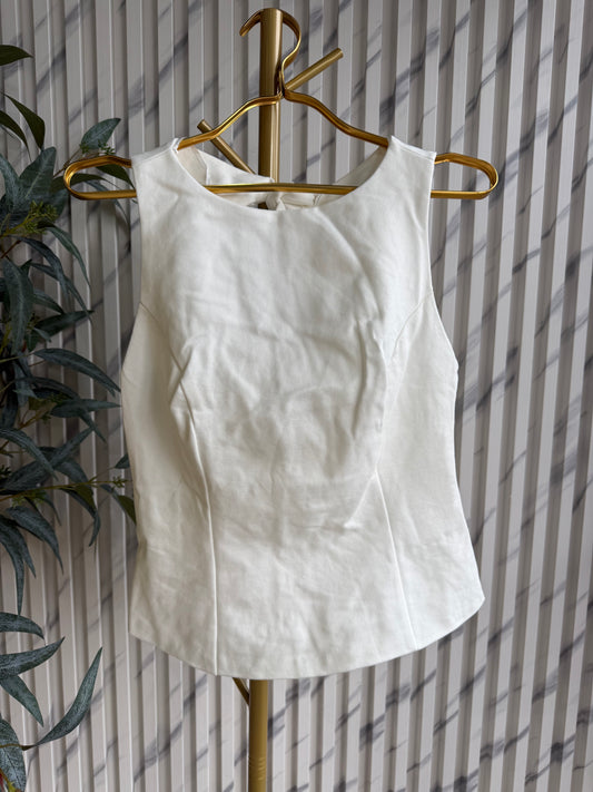Blusa Ivory Chic Bow