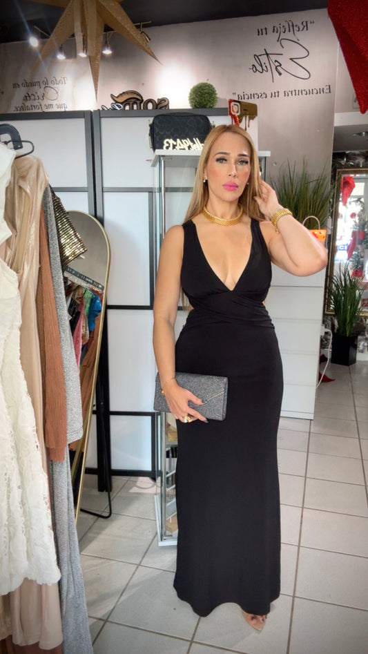 Elegante Maxi Dress black