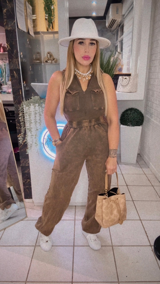 Jumpsuit Brown
