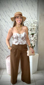 Pantalón Palazzo Mocha Luxe