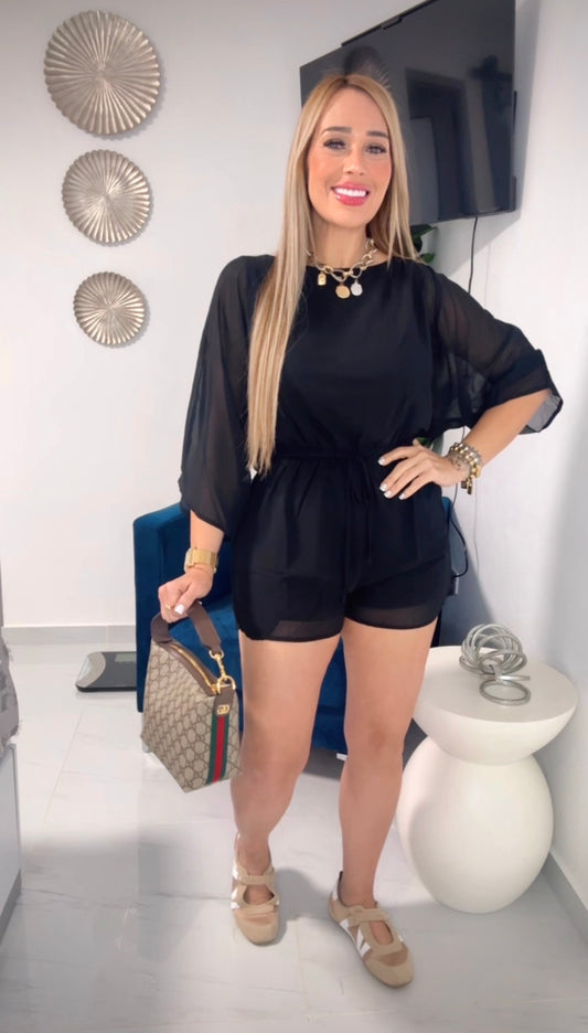Black Luxury romper