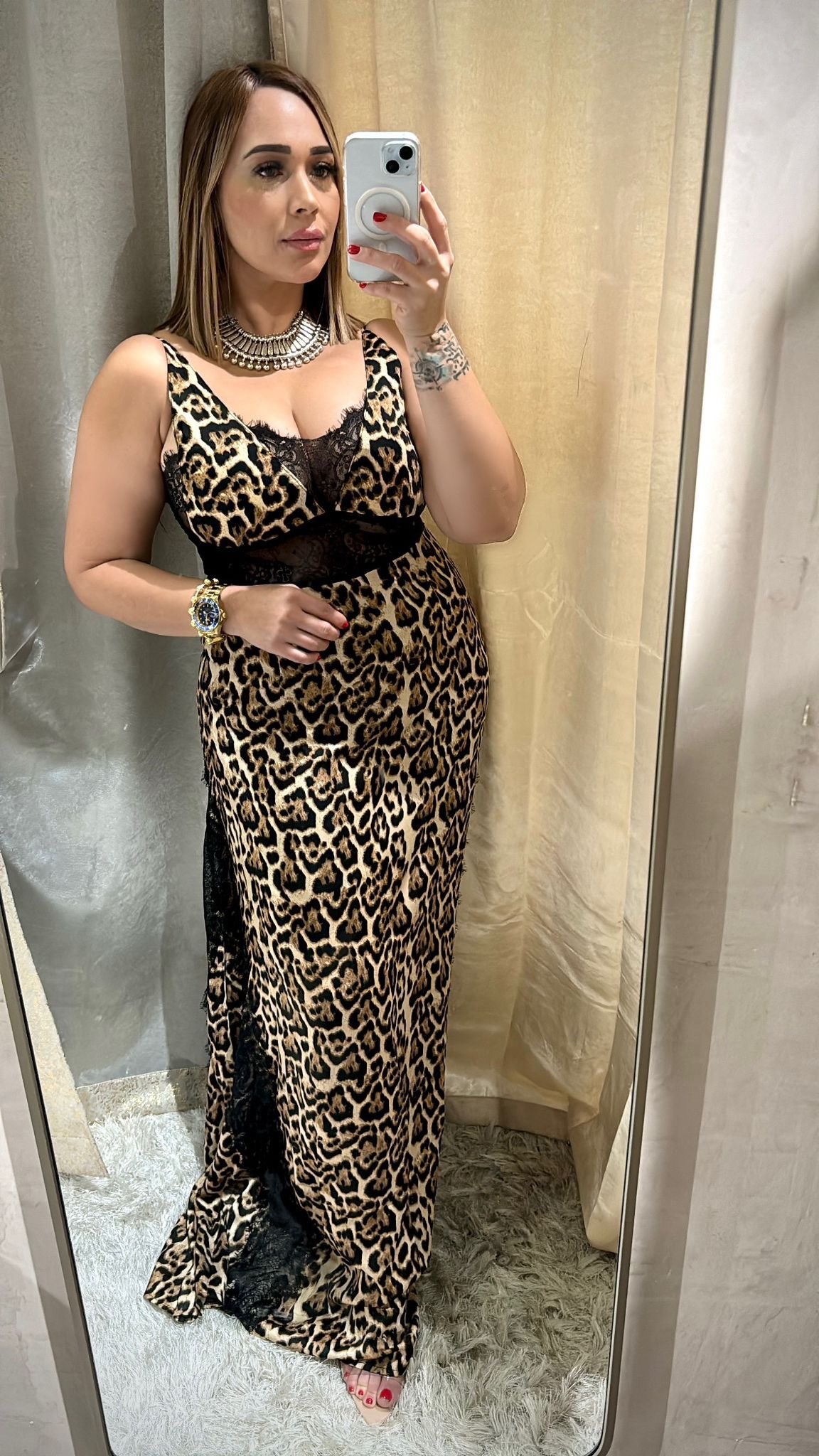 Animal print Maxi Dress