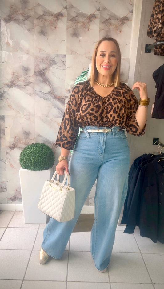 Leopard Print Blouse