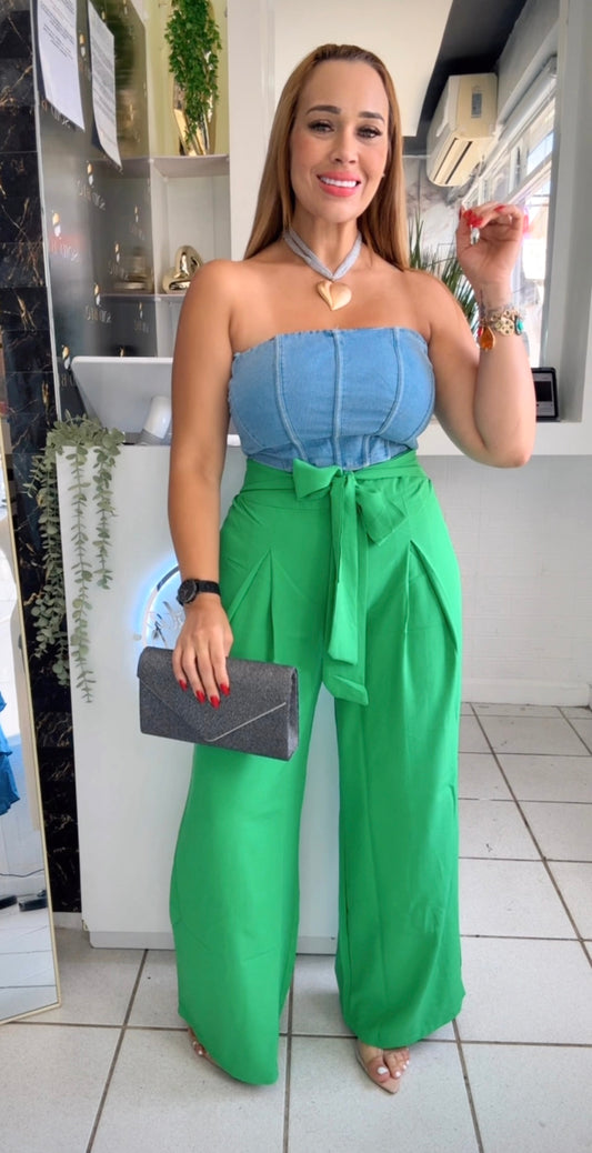 Top Denim Strapple