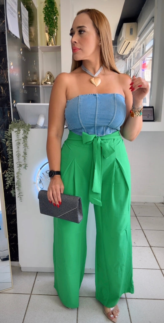 Pantalón Green con lazo
