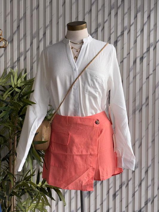 Coral Sunset Skort