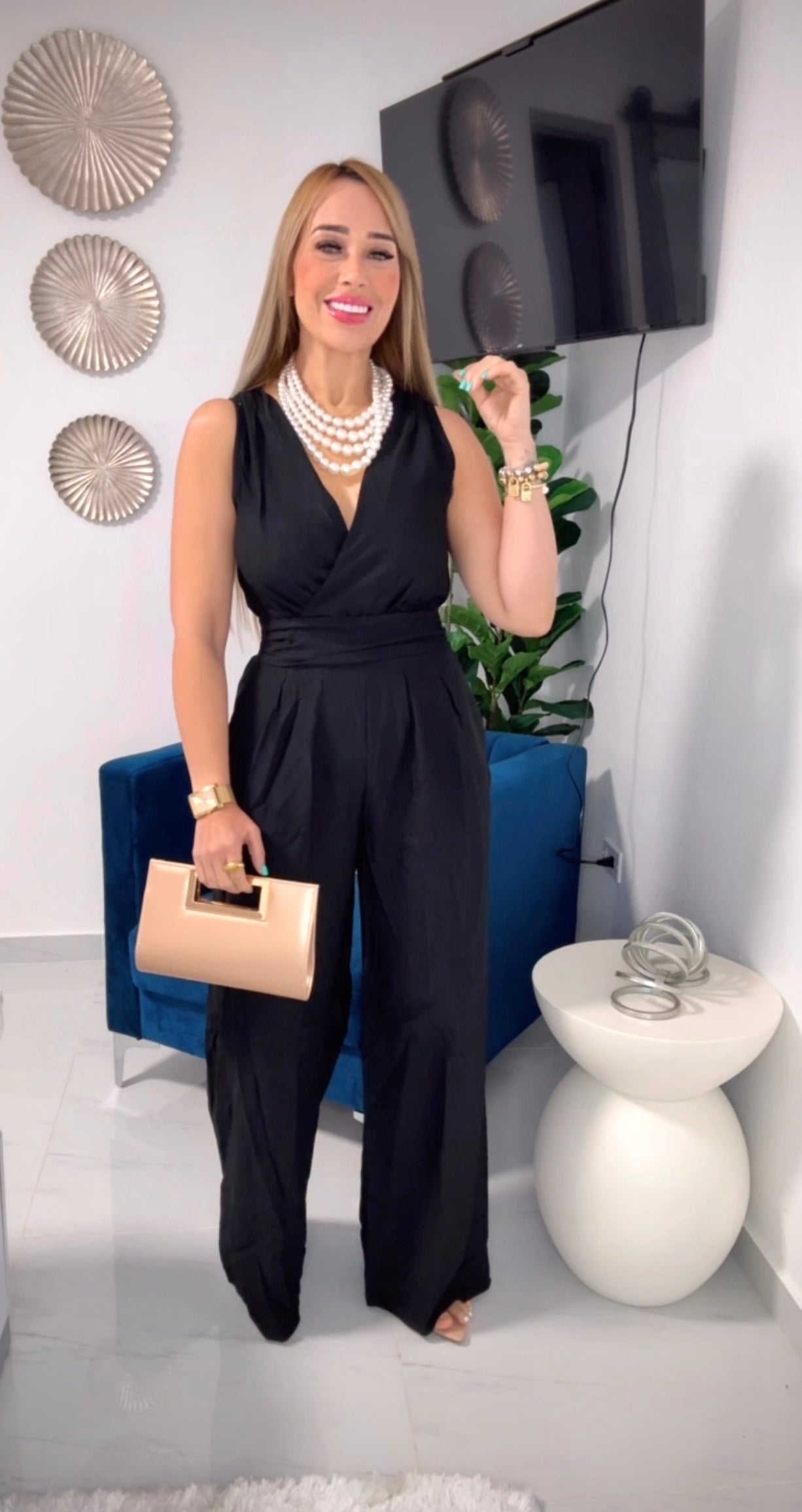 Jumpsuit black elegant