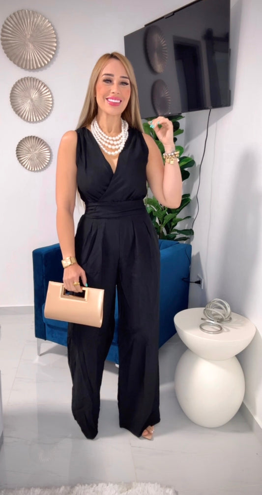 Jumpsuit black elegant