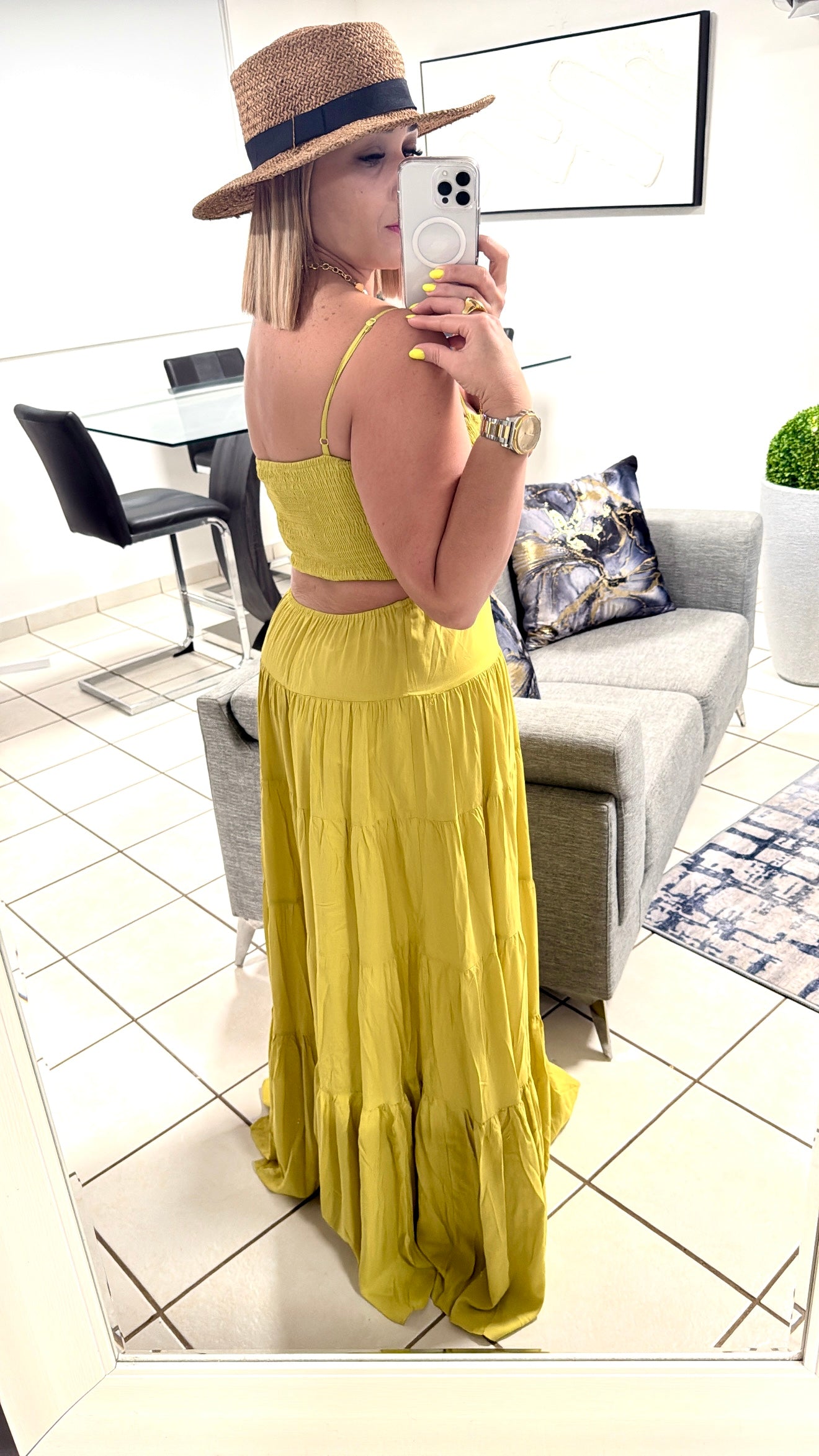 Strapped cut out Maxi Dress